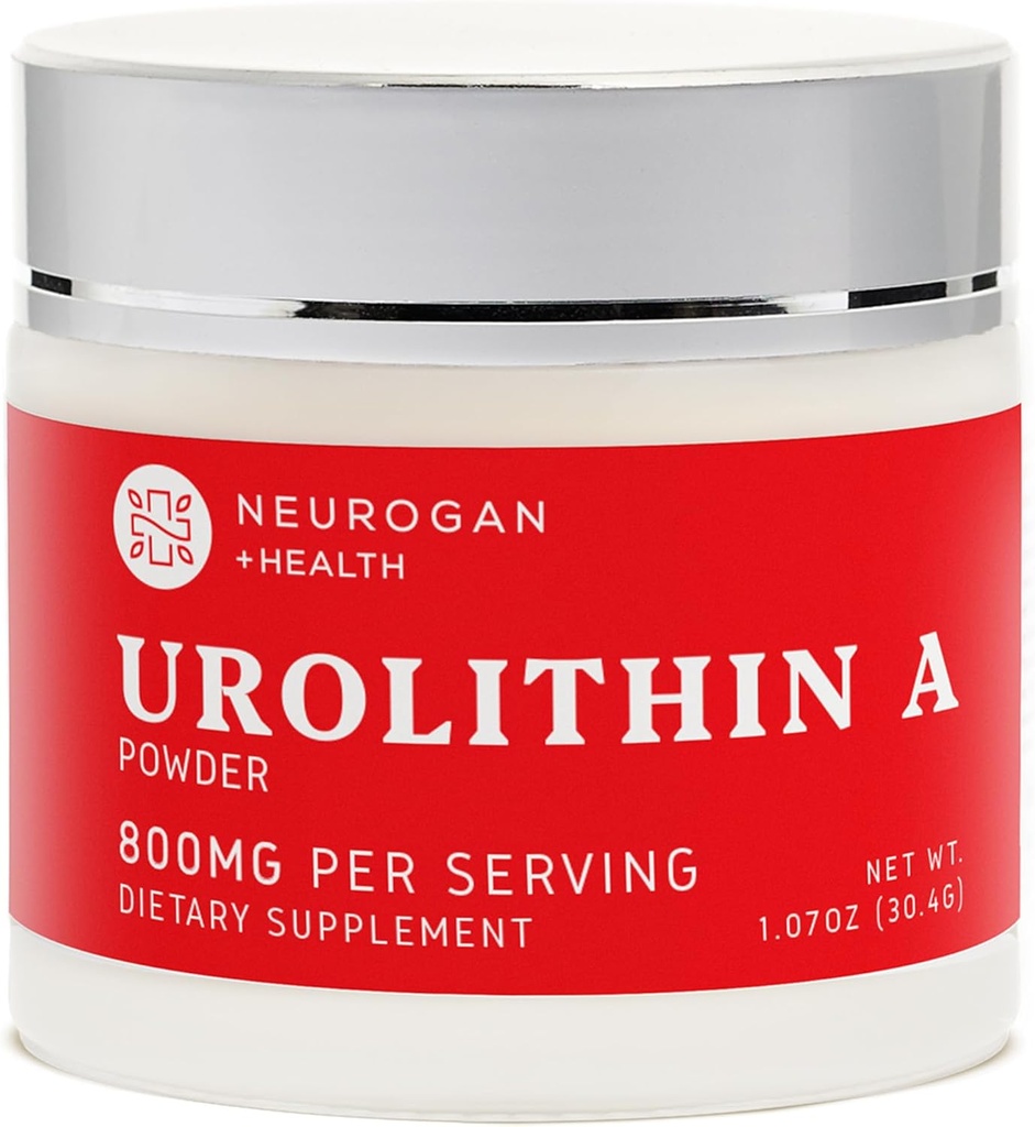 Neurogan Health Urolithin A Toz 800 mg - Daily Wellness -Vegan, Non-GMO, Gluten-Free - 30.4g - Pure Urolithin A from Pomegranate Ekstraksiyon - Post Biotic bileşikler- No Fillers or Flavorings