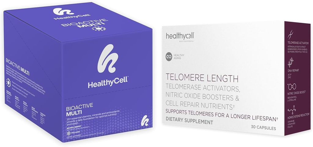 Sağlıklı Telomer, Kadınlar ve Erkekler için Sağlıklı Atı + Bioaktif Multivitamin