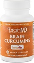BRAINMD Brain Curcumins - 30 Vegan Capsules - Longvida Curcumin - Gluten Free - 30 Hizmet