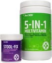 Pet MD Stool Fix & 5-σε-1 πολυβιταμίνες μασούρια