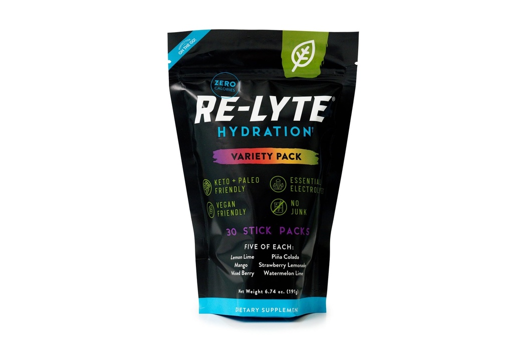 REDMOND Re-Lyte Ενυδατική Ηλεκτρολυτική σκόνη Mix, Συσκευασία Ποικιλίας, 30 Stick συσκευασίες