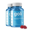 Goli Ashwagandha & Vitamin D Gummy 120 Kont - Rahatlayın. Geri yükleme. Unwind. (Mixed Berry, KSM-66, Vegan, Plant bazlı, Non-GMO, Gluten-Free & Gelatin Free), 2 Paket