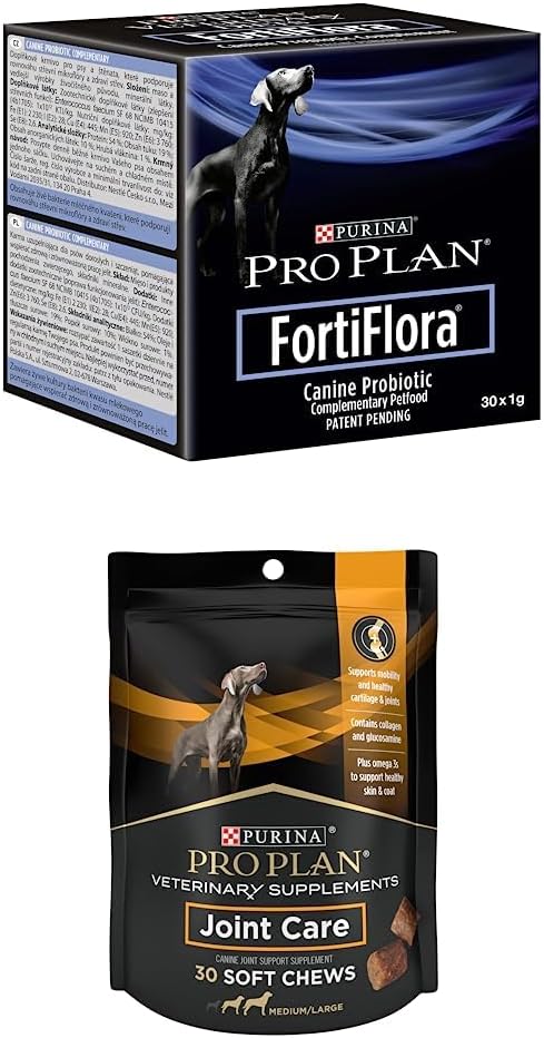 Purina Pro Plan Veteriner Supplements FortiFlora Dog Probiyotik Supplements FortiFlora Dog Probiyotik Supplements - 30 ct. Box + Purina Pro Plan Veteriner Supplements Ortak Bakım Büyük Breed Köpekler ve Ortak Bakım