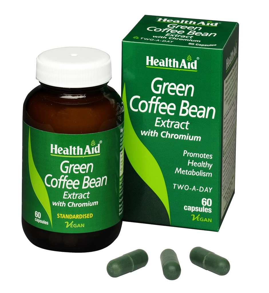 HealthAid Πράσινο Coffee Bean Extract 60 Vegan κάψουλες