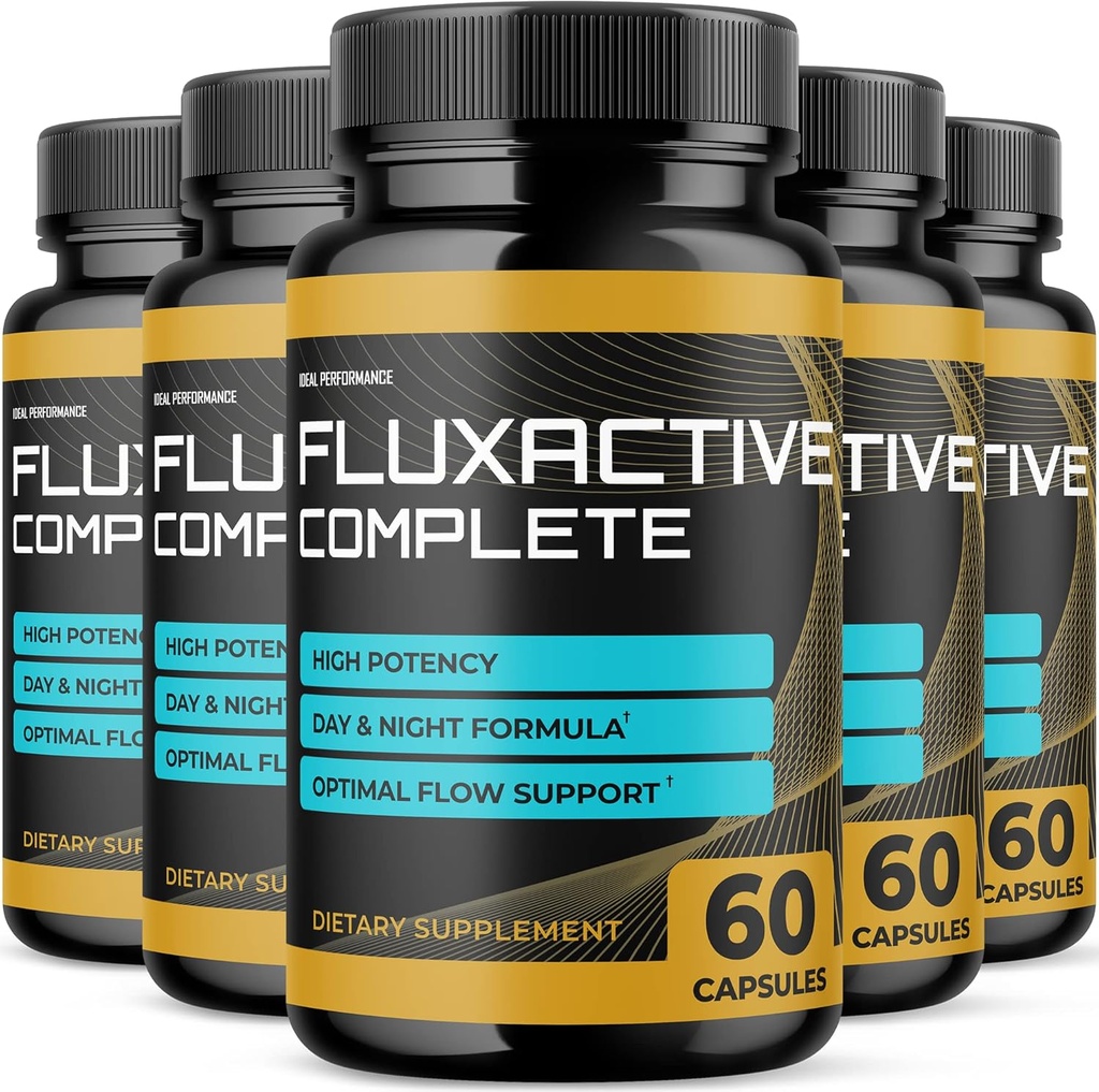 (5 Pack) Fluxactive Πλήρης συσκευασία Fluxactive Complete για την υγεία του προστάτη Fluxactive Pills Flux Active Complete (300 κάψουλες)