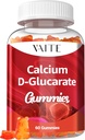 Ασβέστιο D-Glucarate Gummies 1000mg - CDG συμπλήρωμα καθαρισμού για άνδρες και γυναίκες, ορμονών Μεταβολισμός Ισορροπία & Εμμηνόπαυση Υποστήριξη, μη-GMO, Vegan, Χωρίς γλουτένη, χωρίς σόγια συμπληρώματα, 60 Gummy Μασώμενα