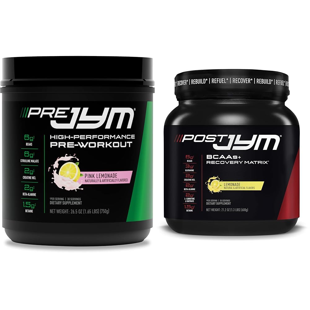 PRE JYM 30 Hizmet - Pink Lemonade & Post JYM Active Matrix - Lemonade Toz Paket