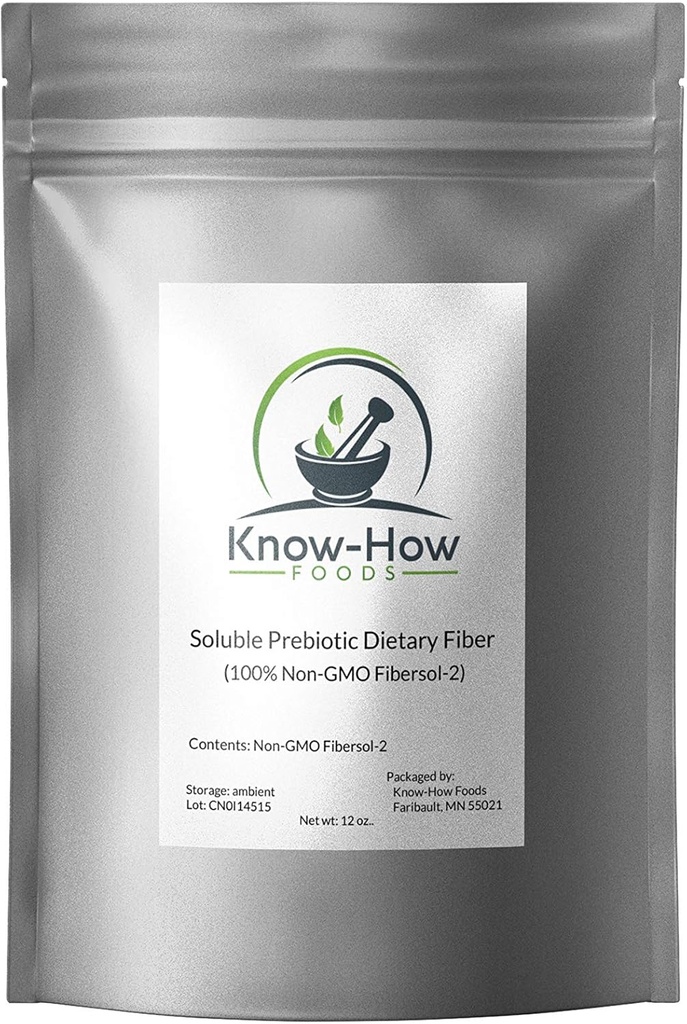 Gıdaların Prebiyotik Diyetsel Fiber (Non-GMO) Fibersol-2 ile% 100 gerçekleştirdi: 12 oz Pouch