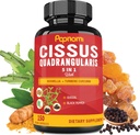 Premium Cissus Quadrangularis Capsules with Boswellia, Guggul, Turmeric, Black Pepper Extract - 150 Capsules - 5 Ay Supply