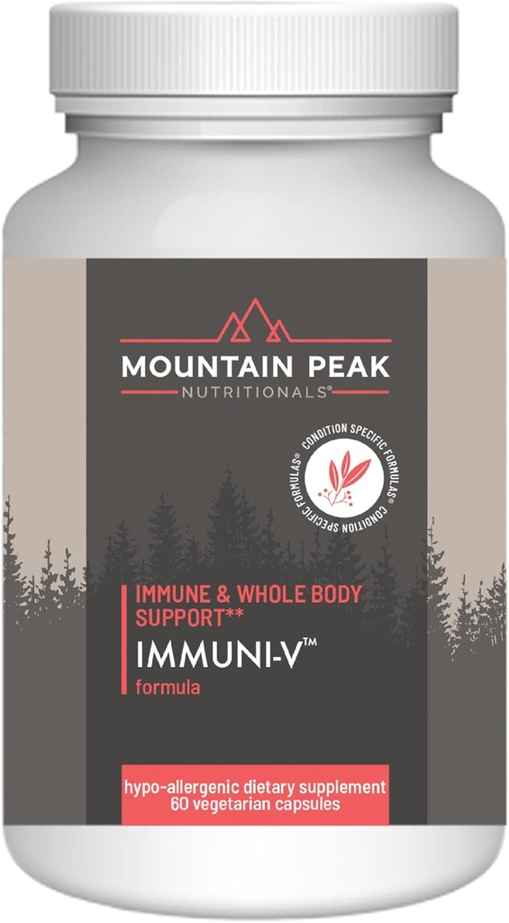 Dağ Peak Nutritionals Immuni-V - Immune System & Whole Body Support Supplement - Doğal Antioksidatif Asit, Zeytinyağı ve Yaşlılık (60 Vegetarian Capsules)