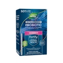 Nature's Way Women's Extra Strength (1) Fortify Probiyotik 50B Cultures, Supports Digestive, Vaginal & Immune Health*, Plant-Based Prebiyotik Fiber, Non-GMO Project  Valid, 30 Capsules