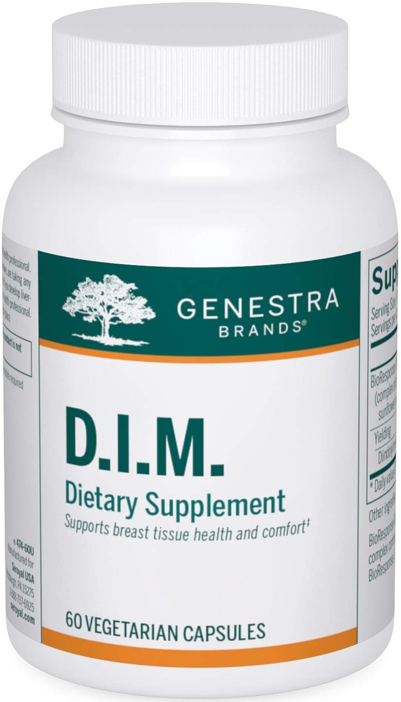 Genstra Brands D.I.M. | Diindolylmethane (D.I.M.) Formulation | 60 Capsules