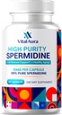 Vital Aura Spermidine Supplement - 10 mg x 120 Capsules | 4 Ay Sağlıklı Ağlama, Beyin ve Hücre Sağlığı - Buğday Germ'den Daha Fazla Potent