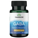 Swanson GABA Gamma Acidbutyric Acid 250 Milligrams 60 Capsules