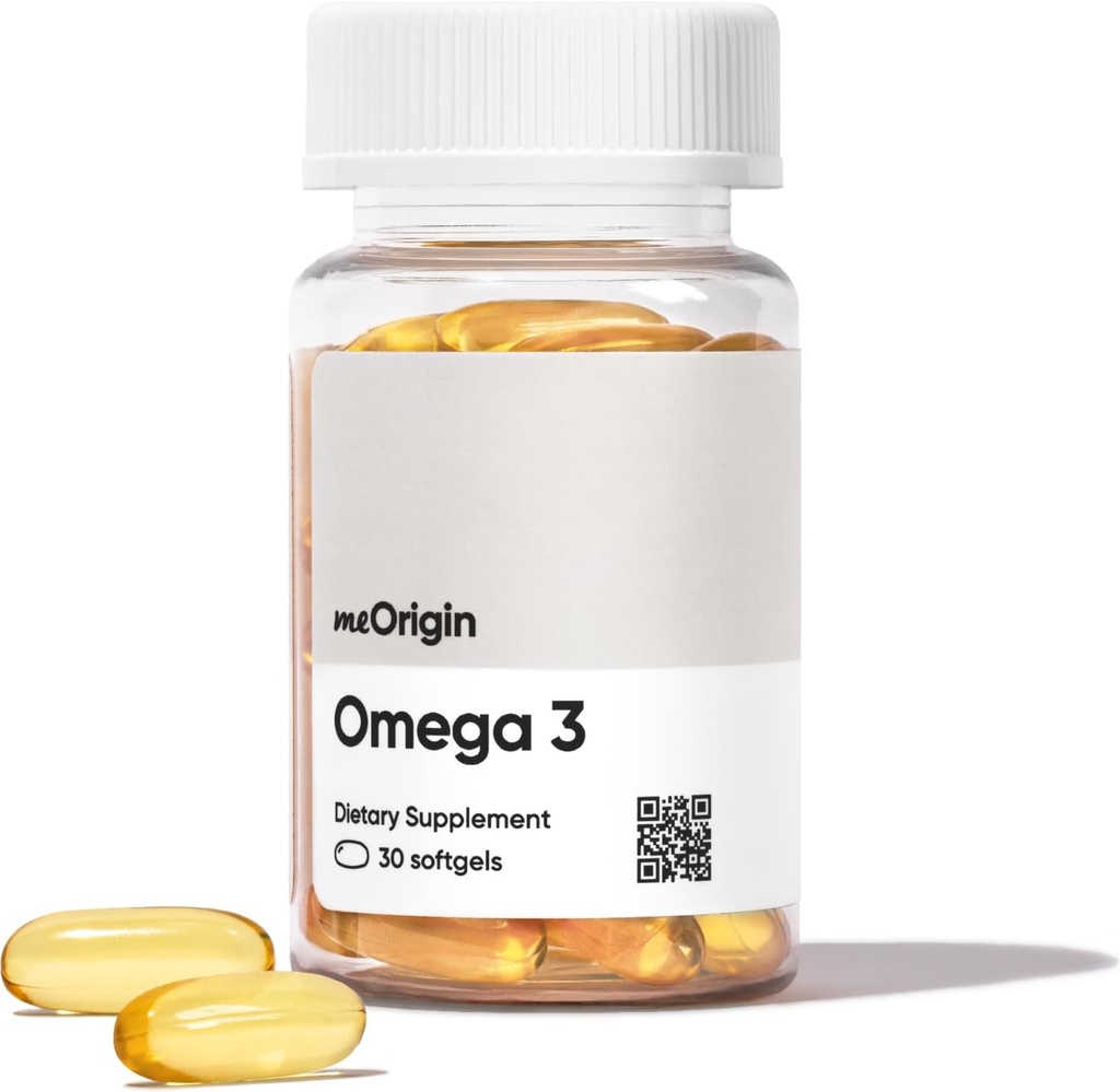 Omega 3 EPA & DHA, Balık Yağı Hizmet başına 1000 mg, Destekler Kalp, Beyin, Skin & Eye Health, No Burp-Back, 30 Softgels, 30 Day Supply