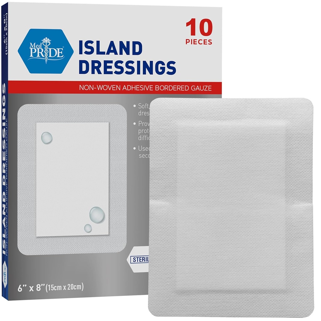 Büyük Gauze Pads'ı Yaralar için Giyen Misorbent Breathable Latex ve Kauçuk Free Bireysel olarak Packed (6' x 8')