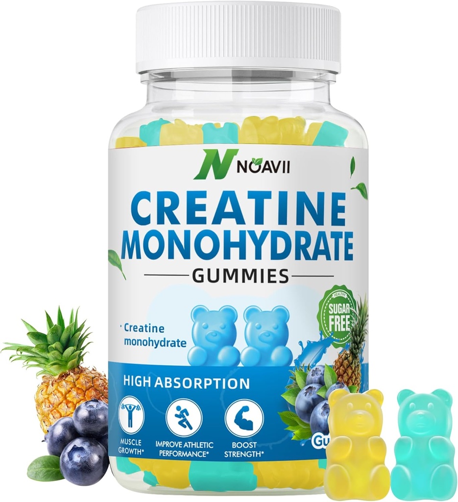 Cyhidrat Gummies 5000 mg for Men & Women, Chewables Kre Builder, Enerji Boost, Pre-Workout Supplement (90 Count)-Blueberry Pineapple