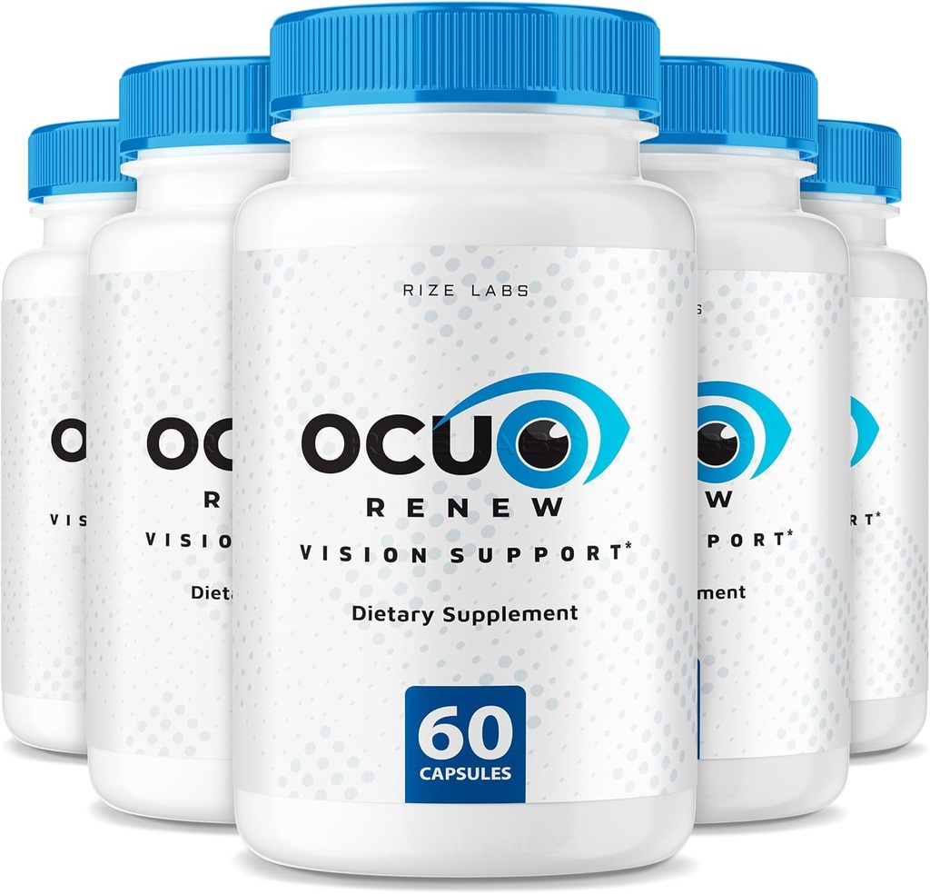 rize labs - Ocurenew Vision Support Supplement, All-Natural Capsules for The Improvement of Vision Health and Better Ability to Focus, Support Healthy Eye Functions (300 Capsules)