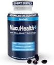 Macuhealth Plus+ Eyes Supplement for Yetişkinler - 90 Day Supply with Lutein, Zeaxanthin ve Meso-Zeaxanthin - Unflavored, Eyes for Eyes