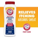 Arm & Hammer Athlete's Foot Toz - Paring Soda ile Ayaklar için Antifungal Tedavi - Relieves Itching, Yanan ve Odor - Klinik Proven Formula - 3.5 oz 4 Pack (4)