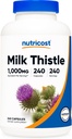 Nutricost Milk Butle 1.000 mg Equivalent, 240 Capsules - 250 mg 4:1 Ekstraksiyon - Vegan, Non-GMO ve Gluten Free