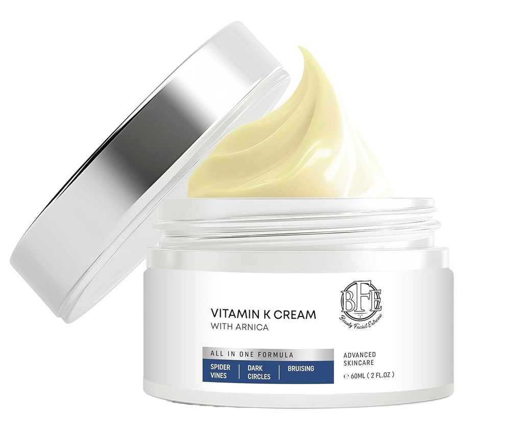 K Cream- Bruise şifa Formula'i Moisturing Bruise. Dark Spot Düzor Bruising, Spider Veins & Broken Capillaries. Eye Dark Circles, Fine Lines, Puffiness, & Wrinkles altında azaltır.