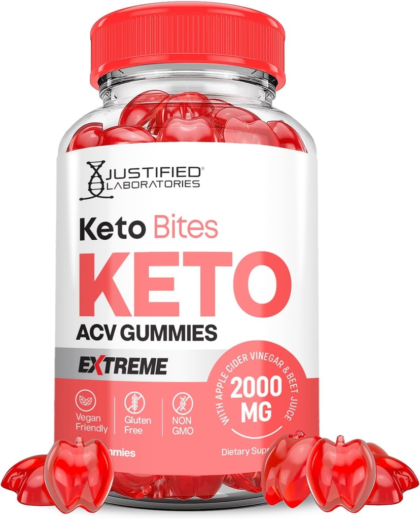 Keto Bits Mitsubishi ACV Gummies Extreme 2000MG Keto Bites Keto Gummies Apple Cider Vinegar Formulat Juice B12 Vegan Non GMO 60 Gummys