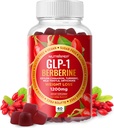Premium βερβερίνη HCl GLP-1 Βάρος Απώλεια Gummies (1200mg) με Κεϋλάνη Κανέλα Κουρκουμάς Γάλα Thistle Artichoke - Χωρίς ζάχαρη Γλουτένη υψηλής ισχύος GLP1 συμπλήρωμα υποστήριξης
