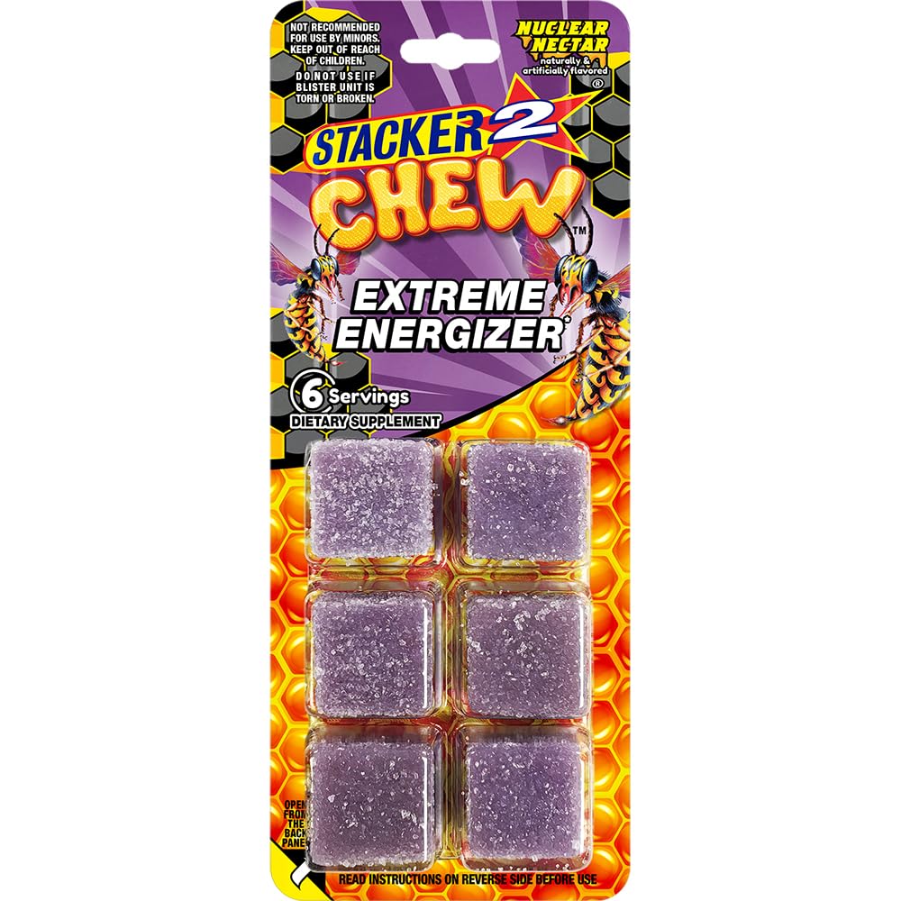 Stacker2 Chew: Extreme Energy - 6 Gummies F