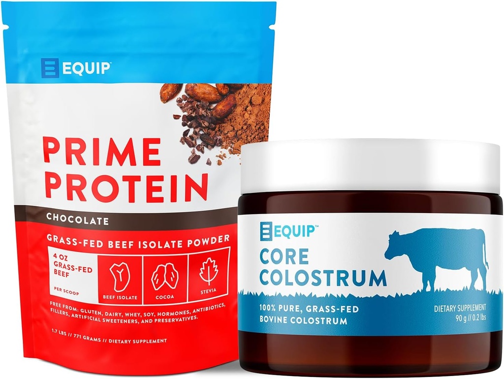 Equip Foods Πρωτεϊνική σκόνη σοκολάτας & πυρήνα σκόνης