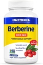 Enzymedica Berberine 800 mg - Metabolik Destek için Vegan Capsules - Sustainable Sourced Barberry - Non-GMO, Gluten-Free, No Fillers or Excipients - 60 Capsules