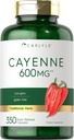 Carlyle Cayenne Pepper Capsules 600 mg | 350 Pills | Non-GMO, Gluten Free Supplement Supplement