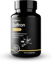Kullanılabilir Ultra-Potent Saffron Extract Capsules | 30 mg |% 20 Polyols, 7.5% Crocins ve % 3 Safranal | Destekler Mood, Eye Health, Memory, & Focus | 60 Day Supply