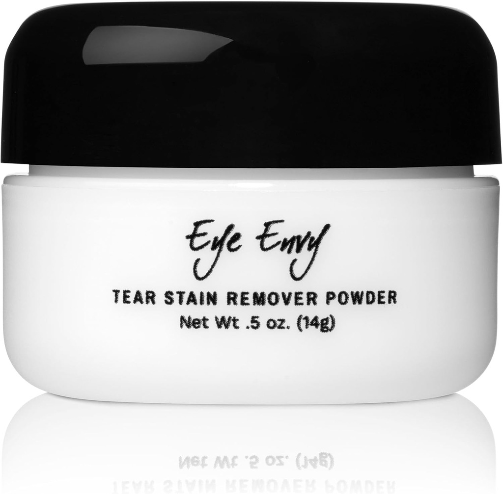 Eye Envy Tear Stain Donr Toz Köpekler ve Kediler için.% 100 Doğal, Güvenli. Gözlerin etrafında uygulayın. Absorbs ve Repels Tears. Keeps Area Kuru. Sence Nedenini Tedavi Ediyor. ABD'de Made in the USA. (.5 oz)