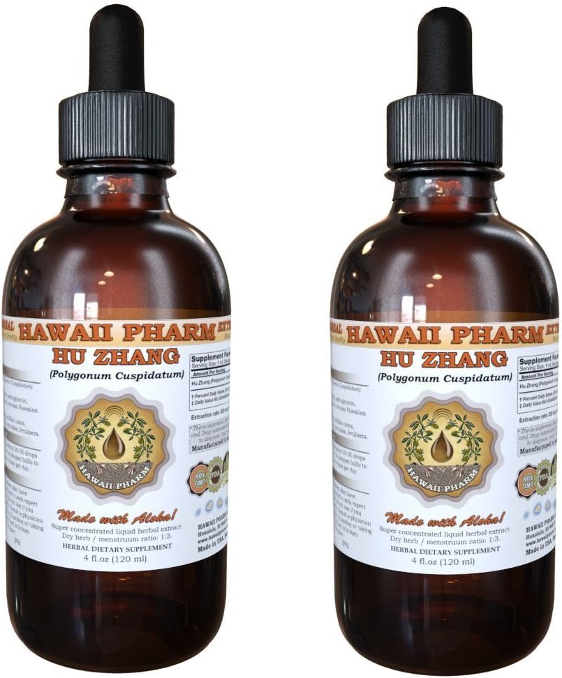 Hu Zhang Liquid Extract, Hu Zhang (Polygonum Cuspidatum) Root Powder Tincture Supplement