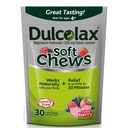 Dulcolax Soft Chews Αλουμινόχαρτο Laxative Mixed Berry (60ct & 30ct) 1200mg Μαγνήσιο Υδροξείδιο Απαλή ανακούφιση δυσκοιλιότητας