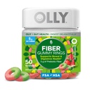 OLLY Fiber Gummy Ring, 5g Prebiyotik Fiber, FOS (Fructo-oligosaccharides), Digestive Support, Berry Melon 50ctive Support,