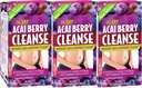 Uygulamalı Beslenme 14-Day Acai Berry Cleanse - 56 Tablet, 3 Paket - Kilo-Los Desteği Flush + Süt Butle - 84 Toplam Hizmet