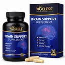 Dayless Brain Supplements for Memory and Focus & Cognitive Improvement | Nootropic Brain Supplement for Men & Women | Support mental Clarity & Neuro Health | Including B6, B12, 60 Capsules