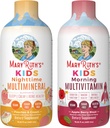 Liquid Multivitamin (Apple Berry) & Nighttime Multimineral (Peaches & Cream) for Kids 