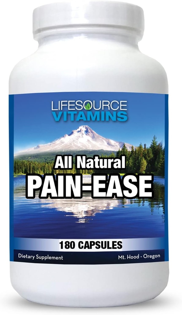 HayatKaynak Vitaminleri Tüm Doğal Ağrı Ease – 20 Synergistic Herbs ve Enzymes Doğal ve Güvenli Destek: Baş Ağrılar ve Migraines - Dizler – Omuzlar – Ortaklar – Cilt Ağrısı – Gerginlik