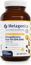 Μεταγονική OmegaGenics EPA-DHA 1000 mg - Υψηλής ισχύος Omega-3 Fish Oil συμπλήρωμα για την καρδιά, τον εγκέφαλο και την κοινή υγεία * - Βιώσιμα πηγάζει - 60 Softgels