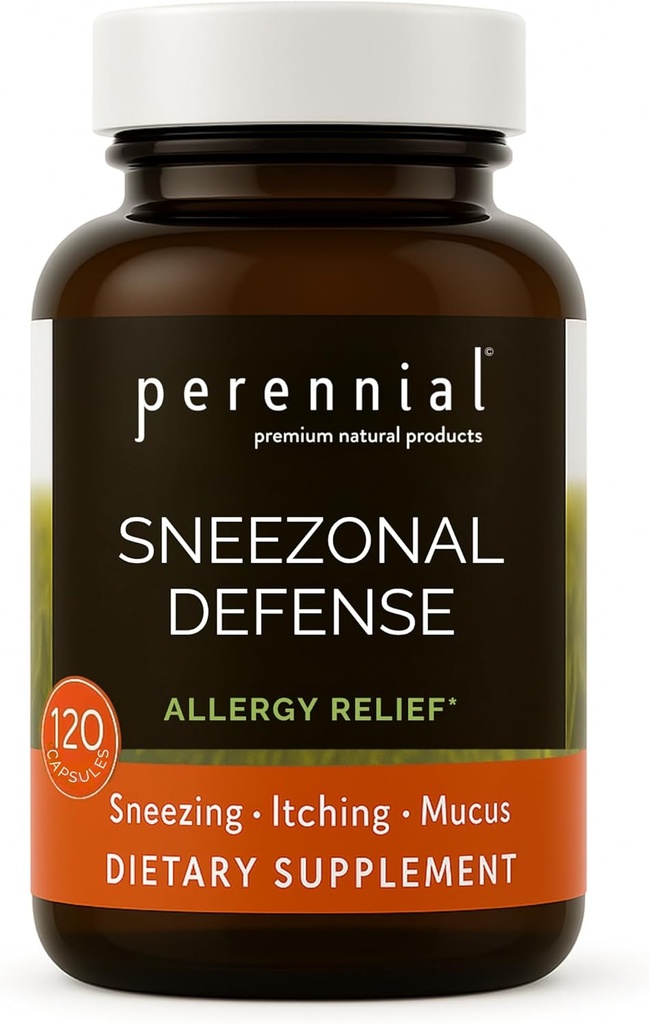 Sneezonal Savunma Antioksit Formula – Doğal Herbal Supplement for Mevsim Alerji Desteği ve Immune Health – 120 Vegetarian Capsules, Non-GMO, Gluten-Free-Free-GMO, Gluten-Free