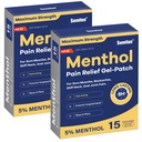 Sumifun% 5 Menthol Pain Relief Patches - 30 Kont Pain Patches for neck, Shoulder, Elbow, Diz & Back Pain Relief - Lower Back Pain Relief Products - Menthol High Pain Relief Patches
