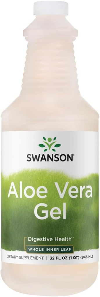 Swanson Premium Brand Aloe Vera Gel 32 fl Ounce (1 Qt) (946 ml) - 1 Paket