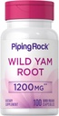 Piping Rock Wild Yam Root Capsules 1200 mg | 100 Count | Ekstraksiyon Tamam | Gluten Free, Non-GMO