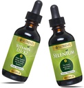 Go Nutrients Sıvı Vitamin D3 ile K2 (MK-7) Drops 1oz & Selenium 200 mcg Supplement 1.0 oz| | Vitamin D3 ve K2 | Mineral Selenium Sıvı ve Purified Water