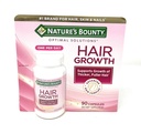 Nature's Bounty Hair Growth Supplement, 1 Per Day, Klinik olarak Biotin, Silikon & Arginine, 90 Capsules