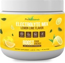 Elektrolyte Toz - Workout Recovery Electrolytes, Sugar Free, Gluten Free & Vegan, Pure Keto & Paleo Hydration İçecek, Immune Boosting Vitamins (198 Grams, Lemon Lime)